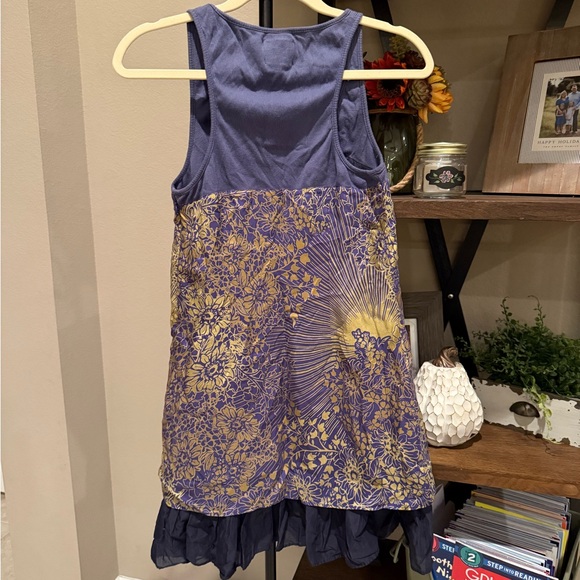 FP Gold Floral Patterned Tank Dress - Picture 3 of 3